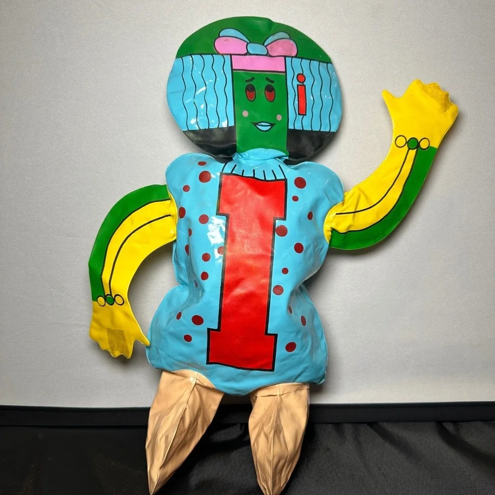 Vintage 1971 Inflatable The Letter People Miss‎ I Itchy Arista Corp Alphabet